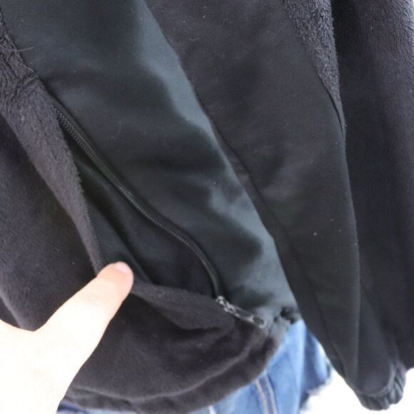 Columbia| Black Fleece Zip Up Sweater Jacket Small - Picture 2 of 7